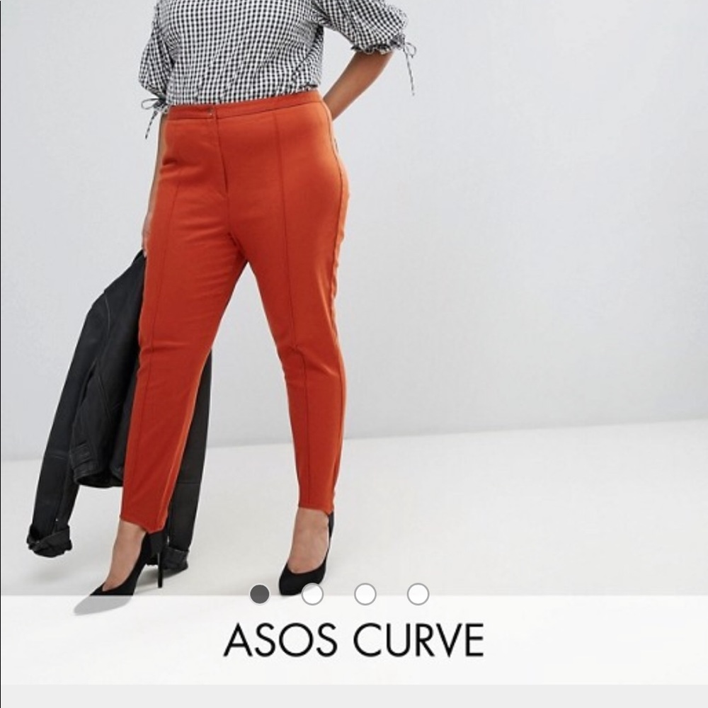 Rusted orange stirrup washed pant